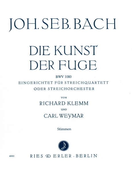 Die Kunst der Fuge BWV 1080