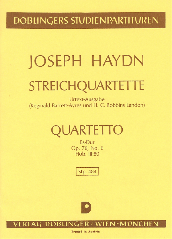 Streichquartett Es-Dur op.76,6 Hob.III:80