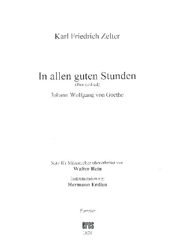 In allen guten Stunden
