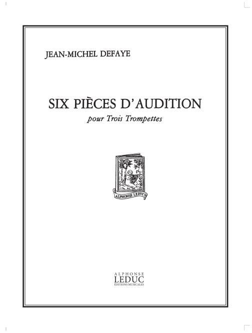 6 PIECES D'AUDITION POUR 3 TROM-