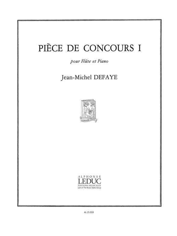 PIECE DE CONCOURS VOLUME 1 POUR