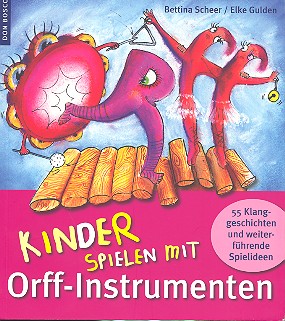 Kinder spielen mit Orff-Instrumenten