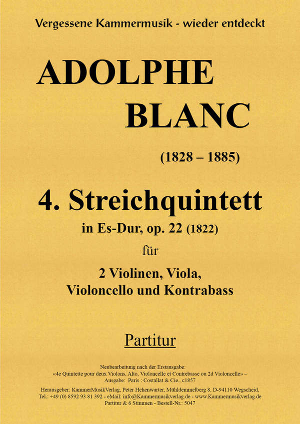 Quintett Es-Dur Nr.4 op.22