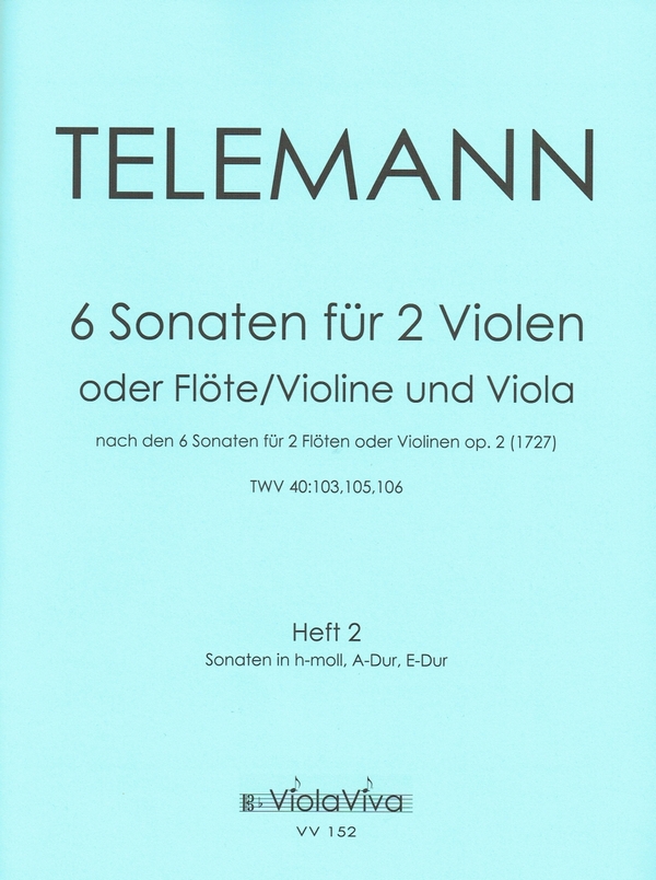 6 Sonaten op.2 Band 2 (Nr.4-6)