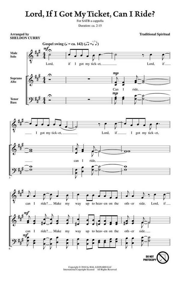 Lord if I got my Ticket can I ride