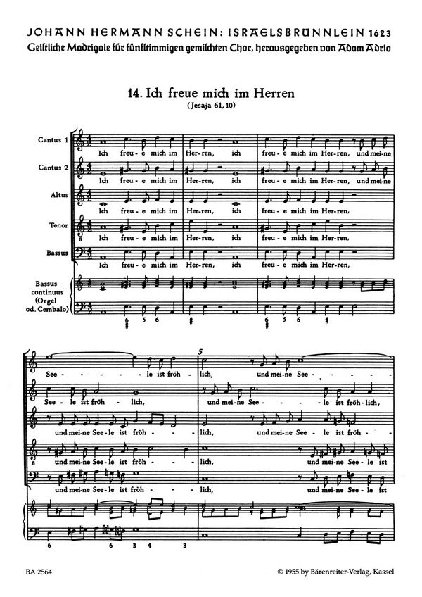 Ich freue mich im Herren