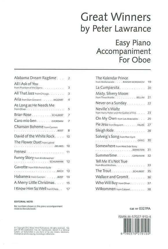 Great Winners for oboe