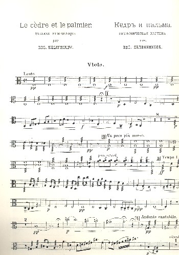 Le cedre et le palmier