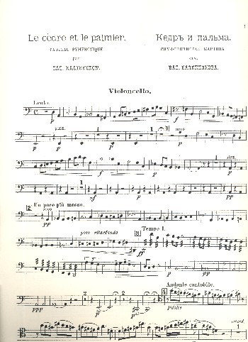 Le cedre et le palmier