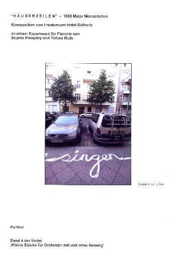 Häuserzeilen - 1600 Meter Monostichon