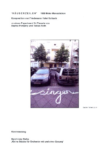 Häuserzeilen - 1600 Meter Monostichon