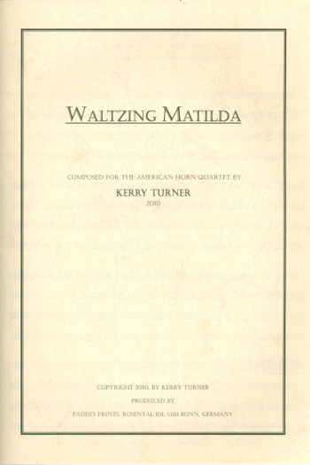Waltzing Matilda