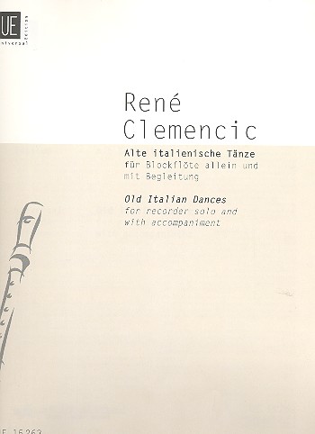 Alte italienische Tänze für Blockflöte