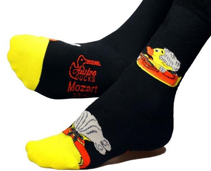 Entensocken Mozart schwarz Größe 43-46