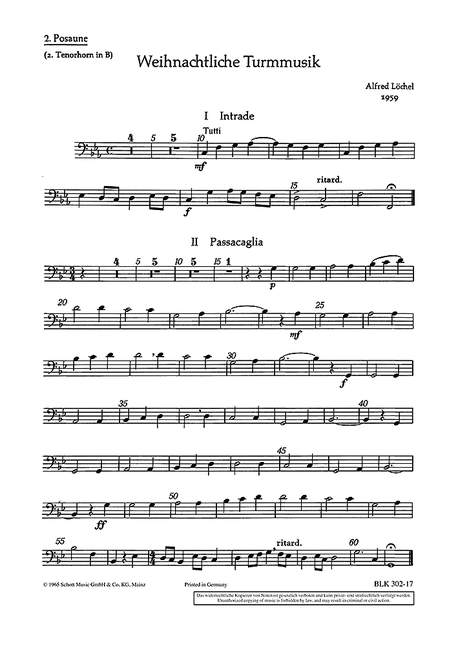 Weihnachtliche Turmmusik