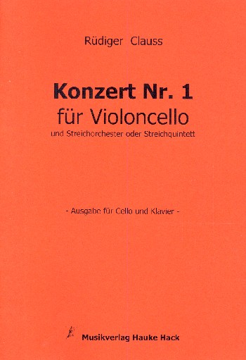 Konzert Nr.1 für Violoncello und Streichorchester (Streichquintett)