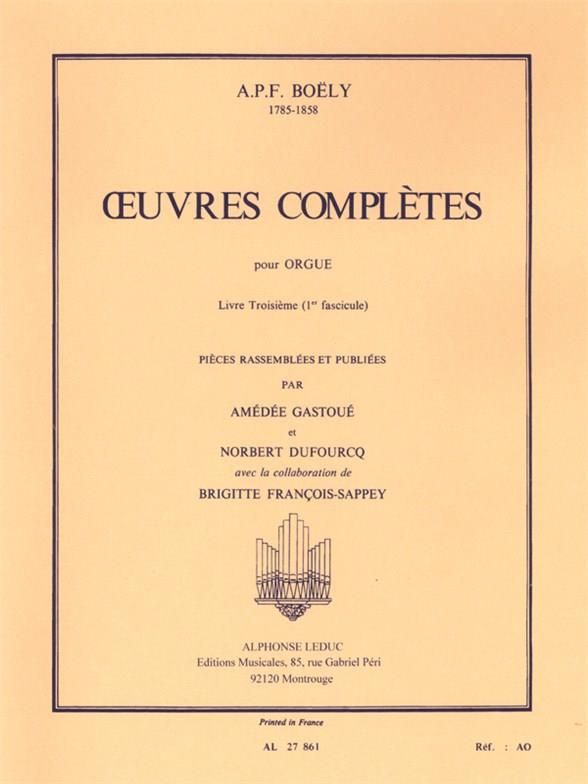 Oeuvres complètes pour orgue vol.3