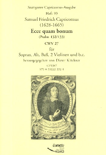 Ecce quam bonum CWV27