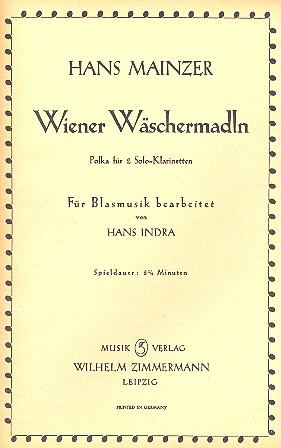 WIENER WAESCHERMADLN POLKA FUER 2