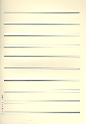 Notenpapier DIN A4 hoch 10 Systeme