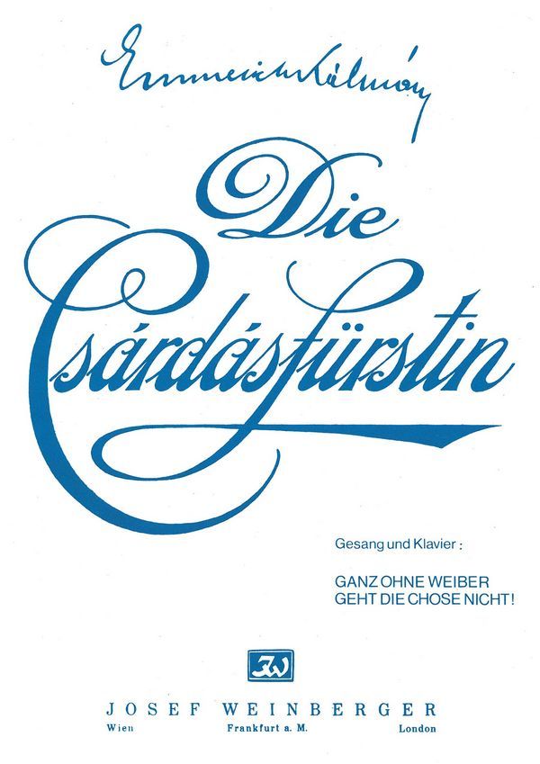 Ganz ohne Weiber geht die Chose nicht!