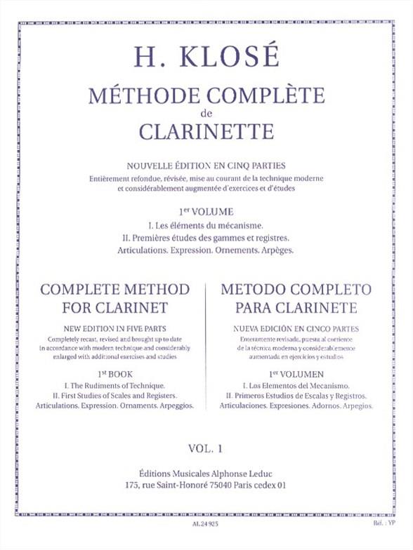 Méthode complète de clarinette