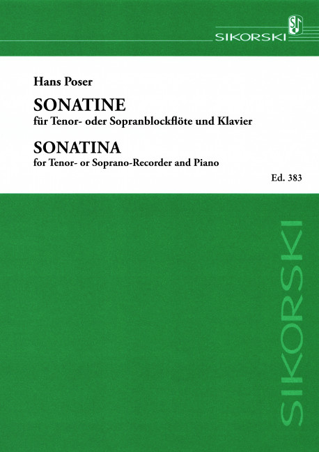 Sonatine op.36,3 für Tenorblockflöte