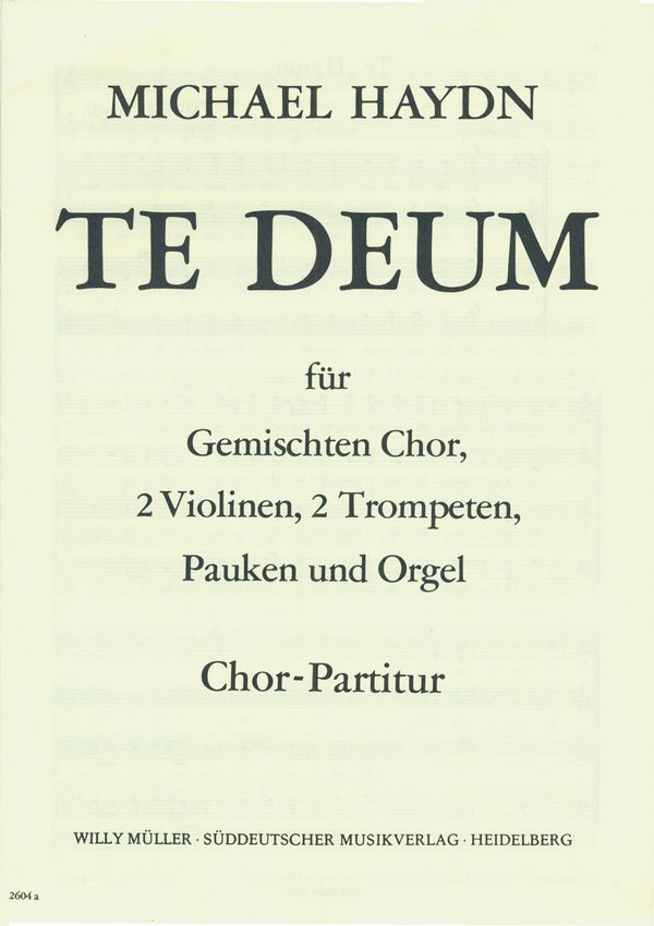 TE DEUM FUER GEM CHOR, 2 VL,