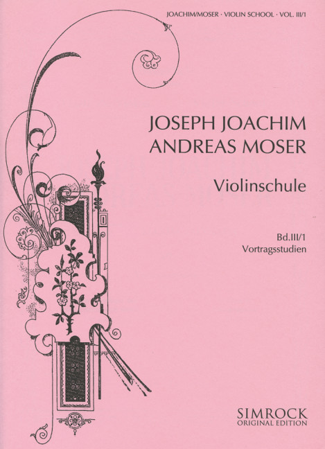 Violinschule Band 3 Teil 1 - Vortragsstudien