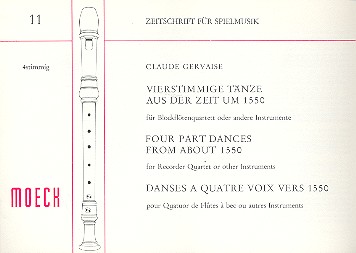 Vierstimmige Tänze aus der Zeit um 1550