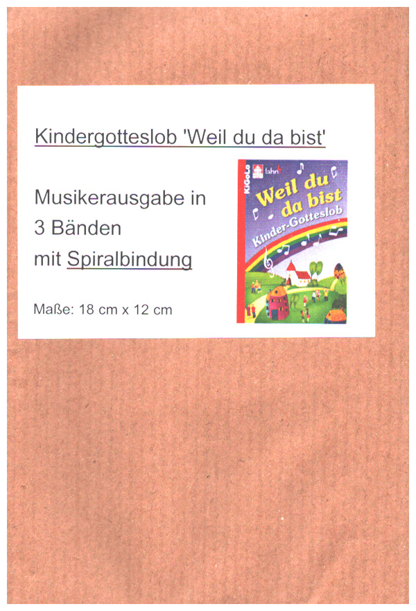 Weil du da bist  (Kinder-Gotteslob) Musikerausgabe