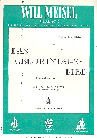 Das Geburtstagslied