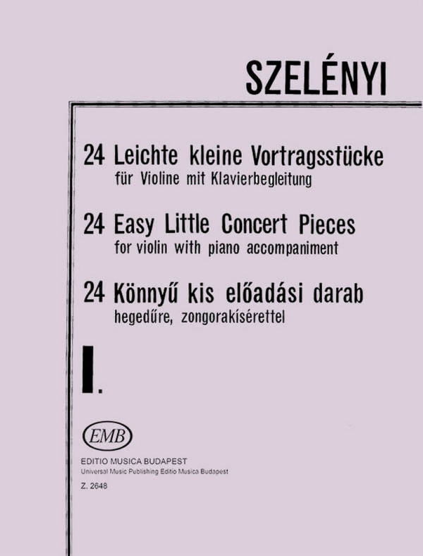 24 leichte kleine Vortragsstücke