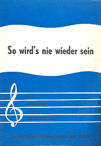 So wird's nie wieder sein