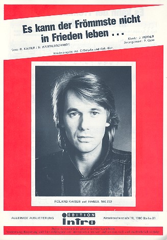 Es kann der Frömmste nicht in Frieden leben...