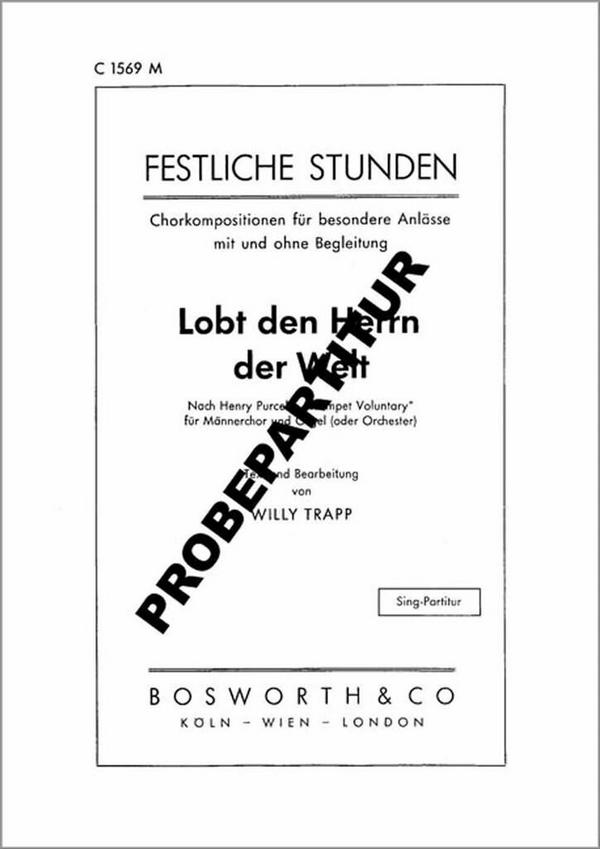 Lobet den Herrn der Welt Trumpet Voluntary
