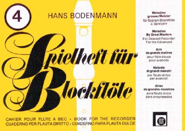 Spielheft für Blockflöte Band 4