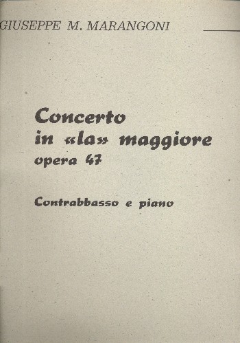 Concerto la maggiore op.47