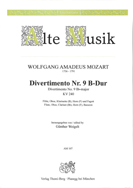 Divertimento B-Dur Nr.9 KV240