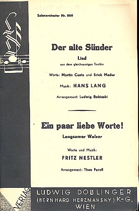Der alte Sünder  und