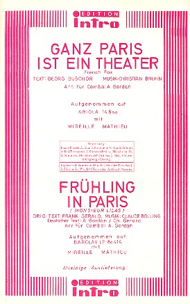 Ganz Paris ist ein Theater   und