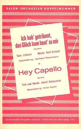 Ich hab geträumt das Glück kam