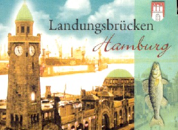 Spieluhr La Paloma  Motiv Landungsbrücken Hamburg