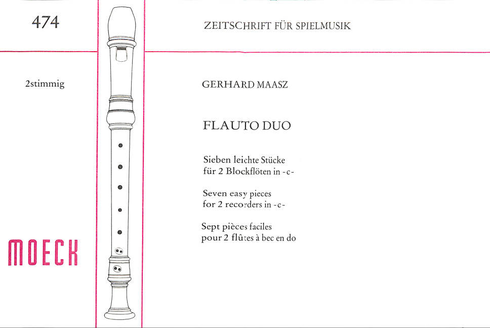 Flauto Duo für 2 Sopranblockflöten