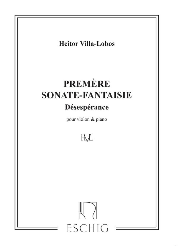 Sonate-Fantaisie no.1 pour violon