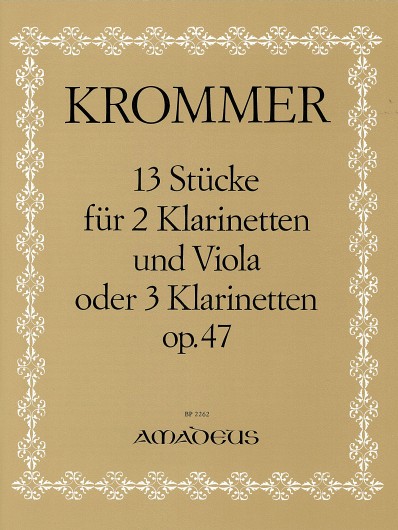 13 Stücke op.47 für 2 Klarinetten