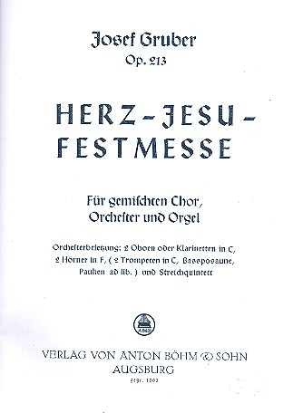 Herz-Jesu-Festmesse op.213