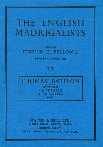 Second Set of Madrigals 1618