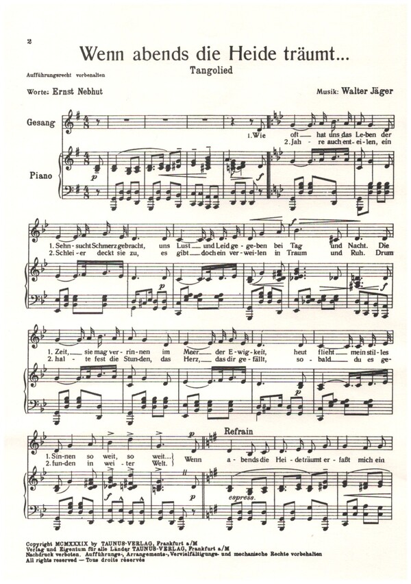 Wenn abends die Heide träumt...