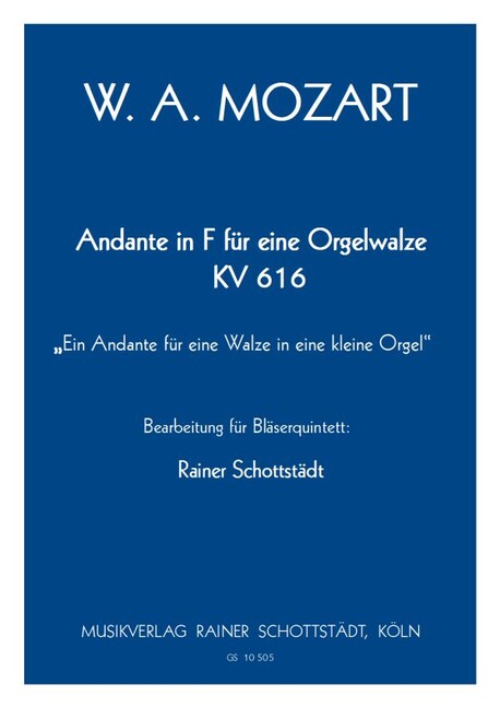 Andante in F KV616 für eine Orgelwalze